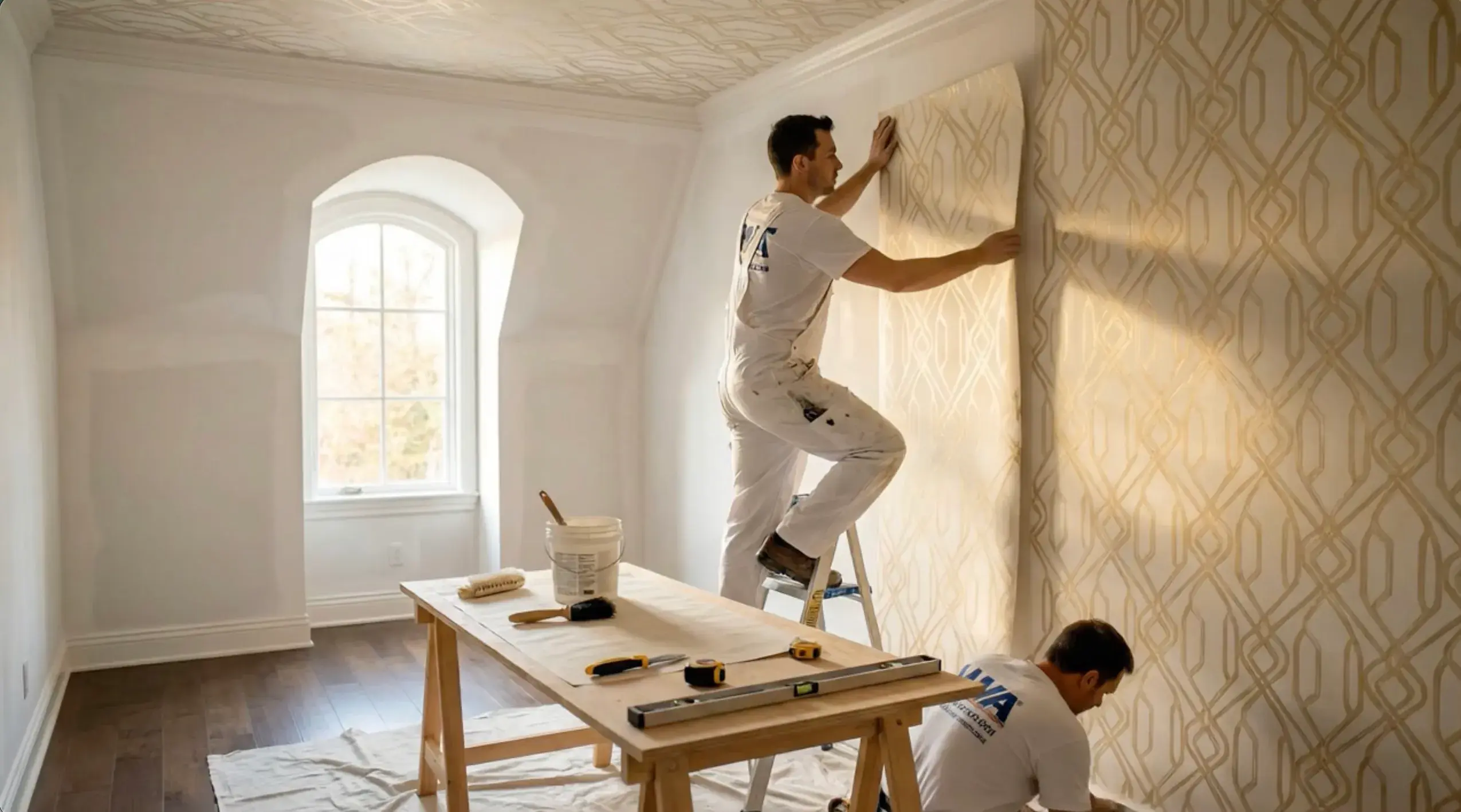 Commercial Wallpaper Installation